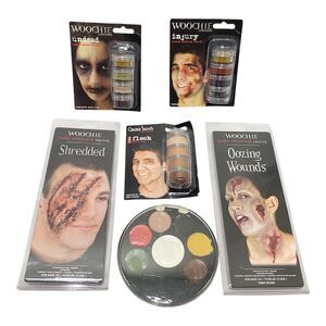 Lot of Halloween Costume Horror Makeup Face Paint Supplies Assorted Brands